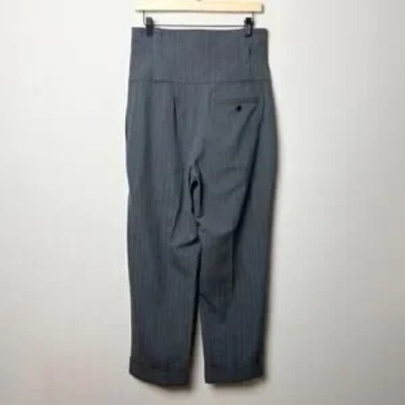 vintage dries van noten gray ultra high rise ribcage corset trousers pants - Picture 1 of 10